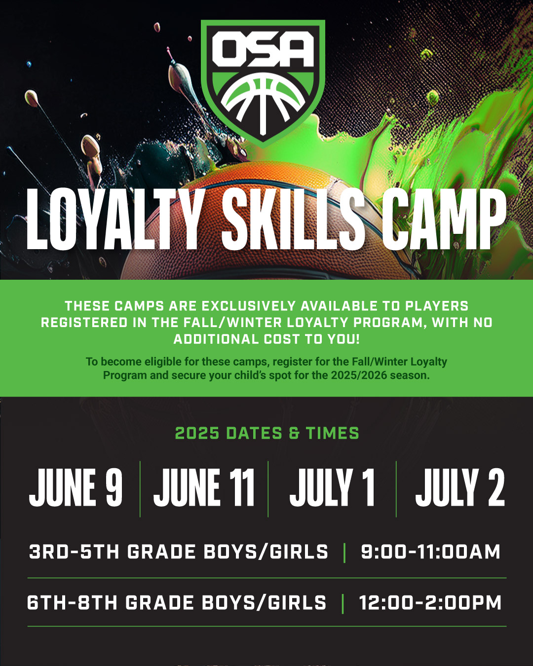 osa loyalty skills camps