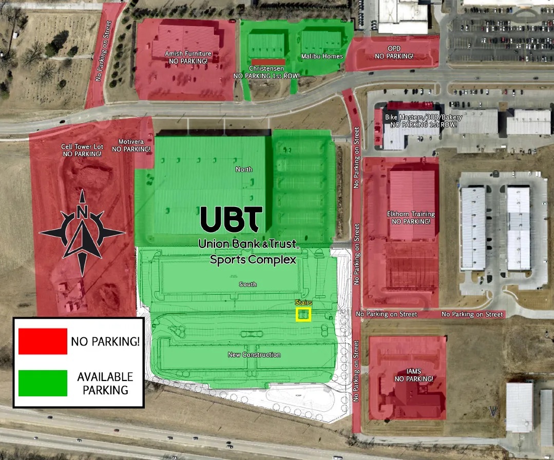 UBT Parking Map 