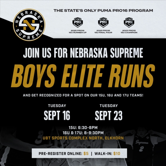 nebraska supreme elite runs